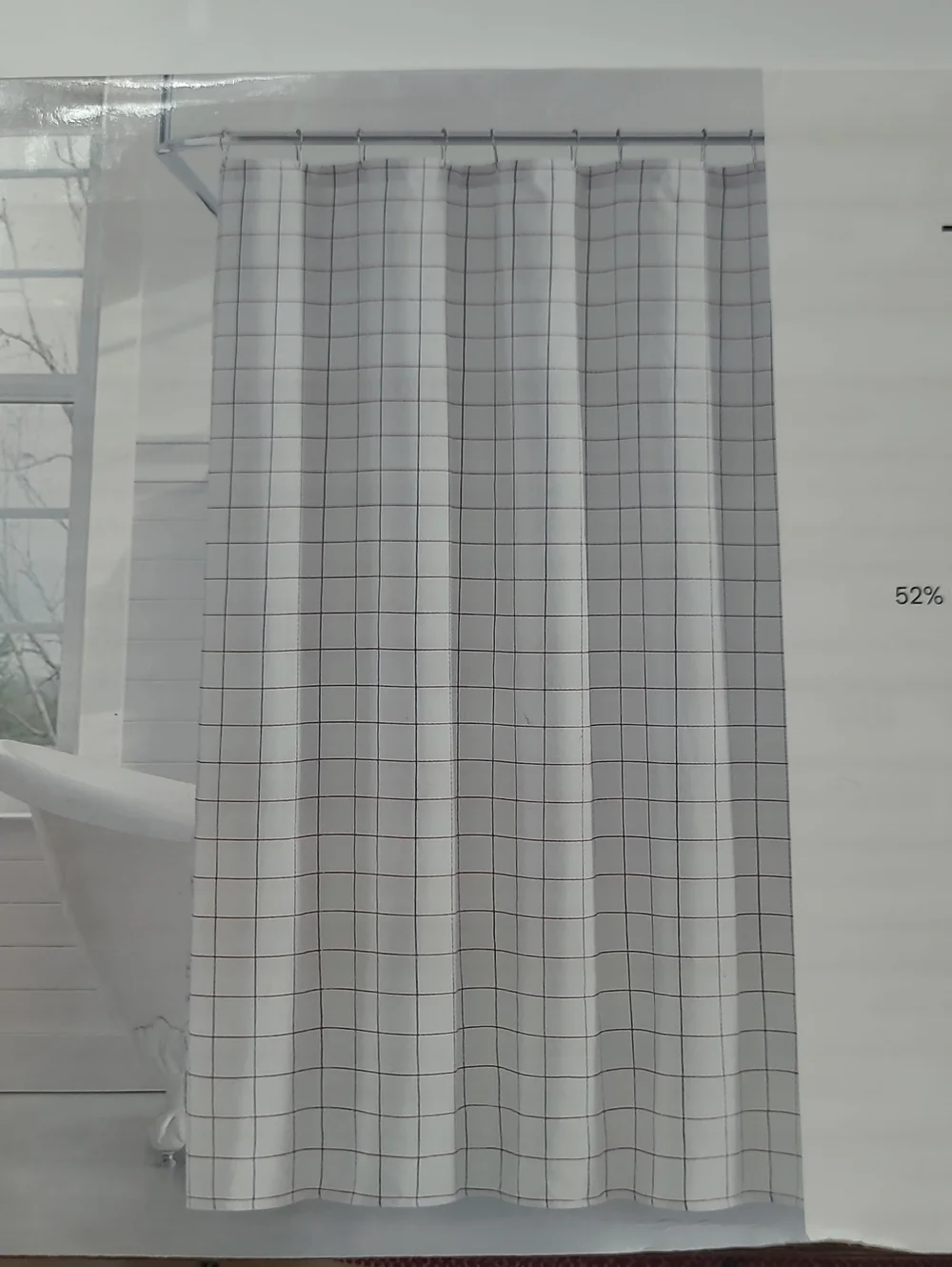 Tommy Hilfiger Glasgow Windowpane Shower Curtain